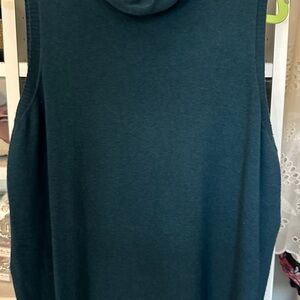 Chico‘s Zenergy Teal Sleeveless Turtleneck, tunic, cashmere blend size L